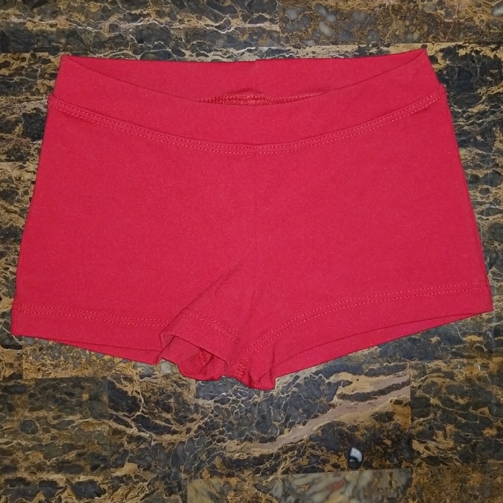 Capezio Dance Shorts Red Size Child Large